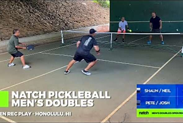 Pickleball Men&#039;s Doubles Rec Play feat. Pete/Josh vs Shaun/Neil