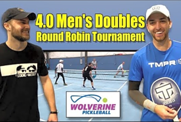 4.0 Men&#039;s Doubles Pickleball Tournament at Wolverine Pickleball Warehouse