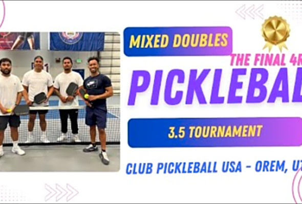 4.5 Mixed Doubles GOLD MEDAL - The Final 4RTH Double Eliminations Pickleball Tournament Orem UT.