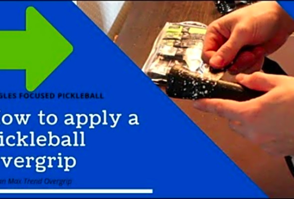How to apply a Pickleball Overgrip! - Vulcan Max Trend