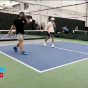 Playing against a PRO pickleball player (4.5 Pickleball)