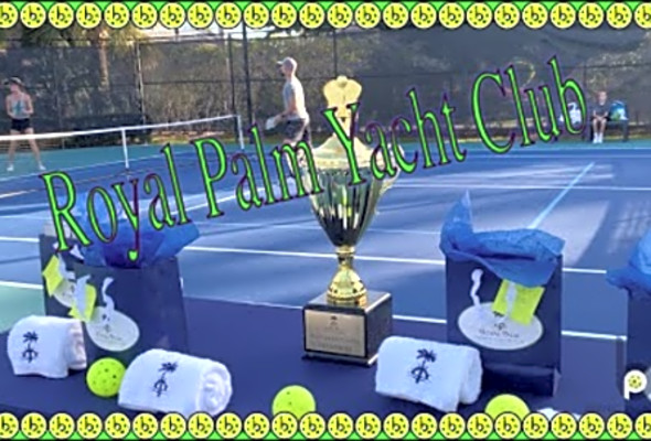Royal Palm Yacht club pickleball match