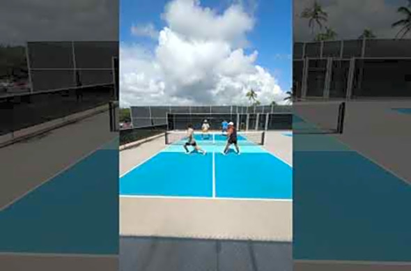 More clips from this game coming your way soon! #hawaii #pickleball