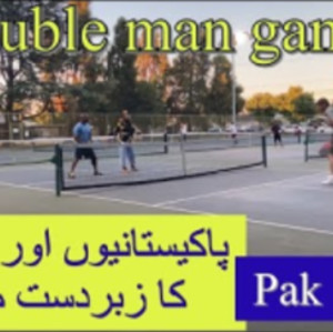 Pakistan vs USA Double men pickleball game - pakistanio or groro ka zaba...
