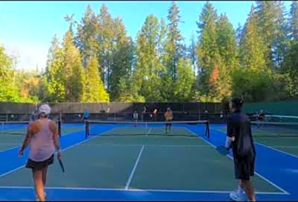 GH010303 Pickleball play at Murdo Frazer park in North Vancouver