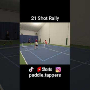21 Shot Rally #pickleballhighlights #pickleballdoubles #mlp #ppa