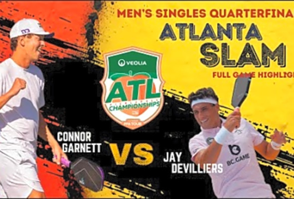INCREDIBLE Match Connor Garnett vs Jay Devilliers at Atlanta Pickleball Championships Highlights