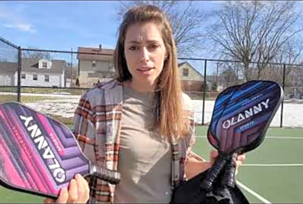 Review of OLANNY Graphite Pickleball Paddles 4 Pack - Premium Rackets Fiber Face &amp; Polymer Honeycomb