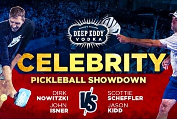 Scheffler and Kidd take on Nowitzki and Isner during the Celebrity Showdown!