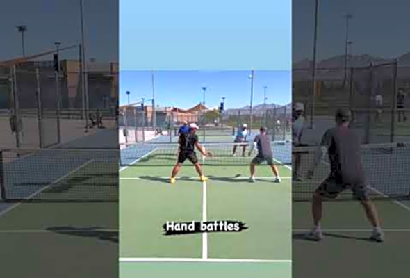 Hand battles #pickleball #Highlights #Sports #Fun #action