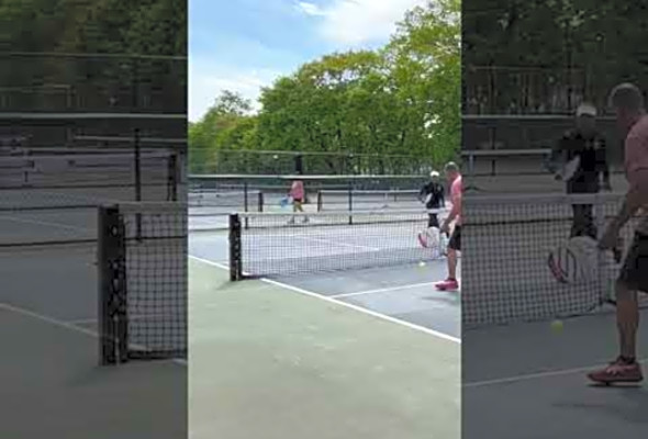 A little 2 vs. 1 #ball #best #coaching #filipino #life #love #pickleball #practice #selkirktv #sport