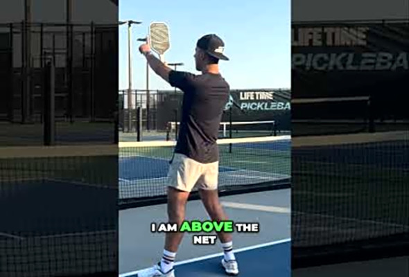 If I hit a HIGH third shot drop... #pickleball #pickleballtips
