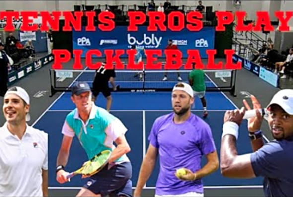 Pro Tennis Players Play Pickleball