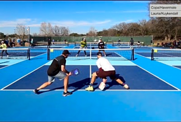 Men&#039;s Doubles 3.5 Pickleball Match - Justin Lauria and Trey Kuykendall (2)