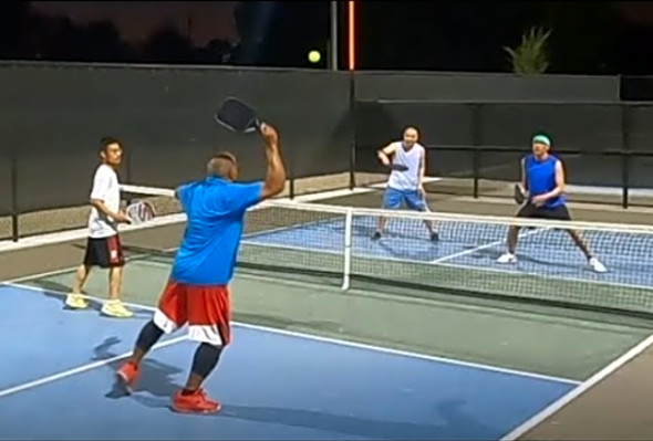 SAIL (Sunset Advanced Intermediate League). Men&#039;s Doubles Pickleball. Game #060424-2.