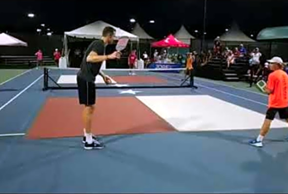 Tennis pro John Isner playing with some of Pickleball&#039;s youngest stars!