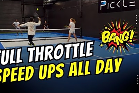 Aggressively Competitive Mixed vs Men&#039;s Doubles Pickleball