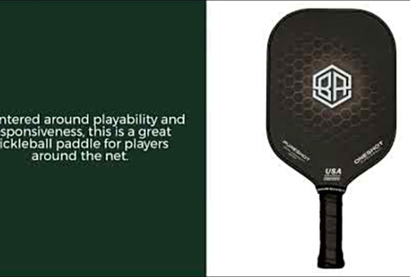 Review: Oneshot Pureshot Middleweight Graphite Brian Ashworth Pickleball Paddle