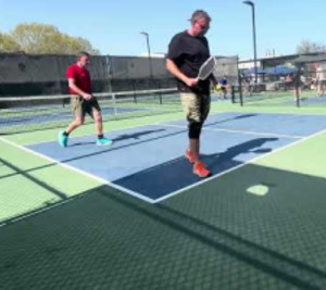 4.0 doubles pickleball tournament match