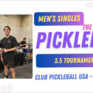 3.5 Men&#039;s Single The Final 4RTH Double Eliminations Pickleball Tournamen...