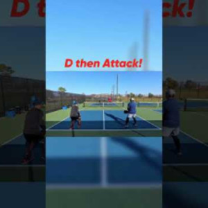D then Attack! #pickleball #pickleballhighlights #highlights #shorts #th...