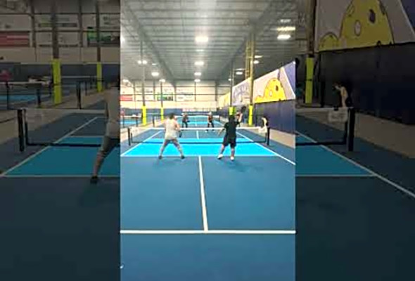 Sniper #pickleball #mixeddoubles #topspin #fasthands