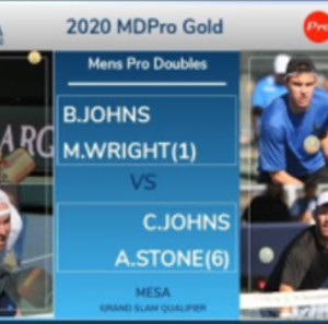 2020 PPA Mesa Qualifier MDPro GOLD - Ben Johns / Matt Wright v Adam Ston...