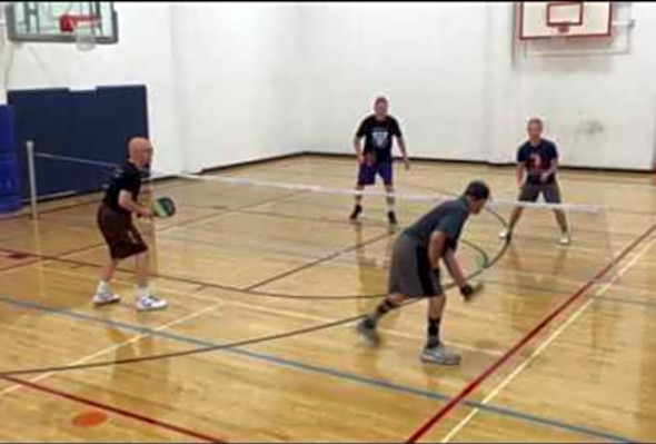 Pickleball practice 2016