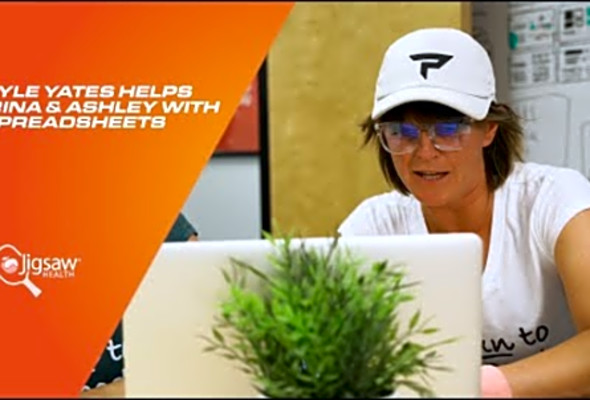 Kyle Yates helps Irina &amp; Ashley with Spreadsheets - We Love Pickleball, Too