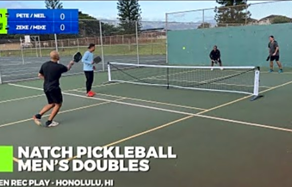 Pickleball Men&#039;s Doubles - Zeke/Mike vs Pete/Neil