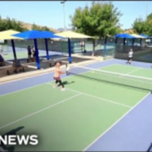 Andre Agassi joins pickleball craze with teen champ Anna Leigh Waters