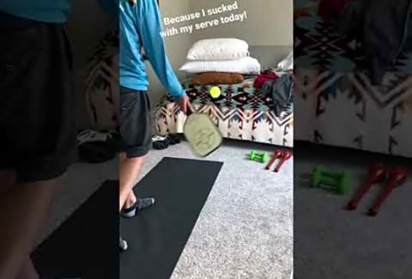 Because I sucked with my Pickleball Serve today! #practice #pickleball #pickleballlessons