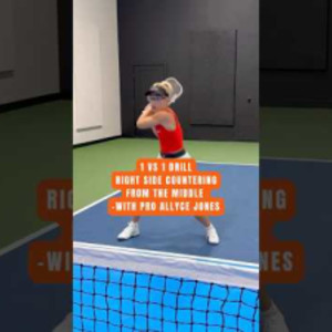 Get to countering with this drill from Pro Allyce Jones #pickleball #pic...