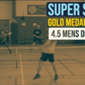 Gold medal 4.5 pickleball match at the Super Slam