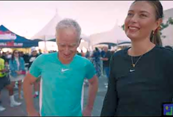 John McEnroe Maria Sharapova Interview / Pickleball Television Network PTN / Gordon G.G. Gebert