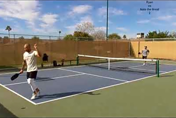 Pickleball Game (singles): Ryan vs Nate the Great - Game 2
