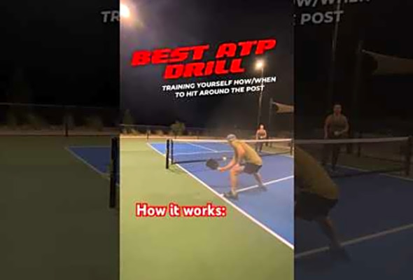 The BEST drill for the ATP (Around The Post) in pickleball #pickleball #pickleballtips #atp