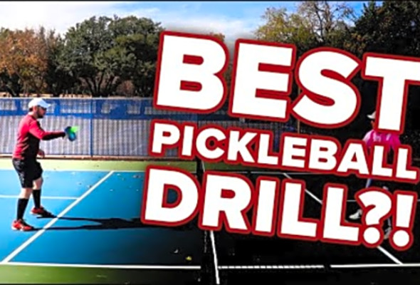 This is one of the BEST pickleball drills you can with just 2 people!