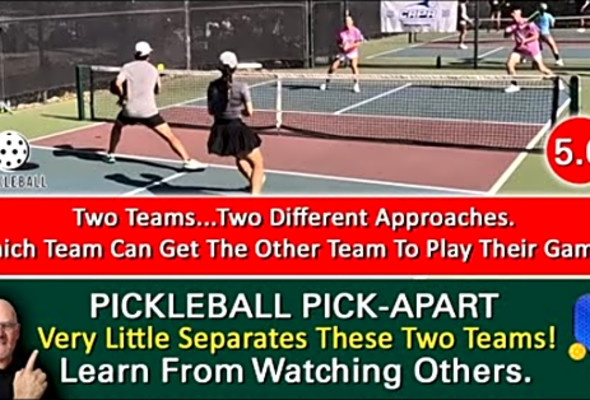 Pickleball! When A Game Is This Competitive, There&#039;s Not Much That Separates The Two Teams!