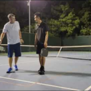 Glenn vs Rich Skinny Singles Man Down... Oct 4th Pickleball match play