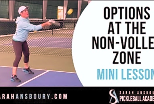 Options At The Non-Volley Zone - Mini-Lesson with Sarah Ansboury