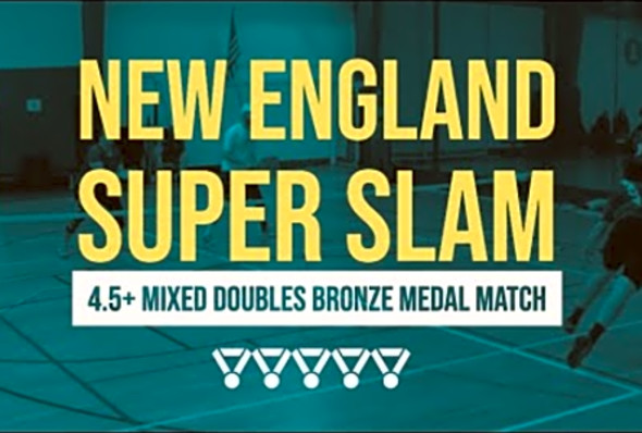 Bronze medal pickleball championship at the New England Super Slam