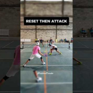 Reset the Ball then Attack! #pickleball #shorts #viral