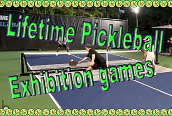 Exhibition games at Lifetime Pickleball Boca Raton