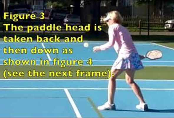 Pickleball Topspin Serve, by Ann Carney
