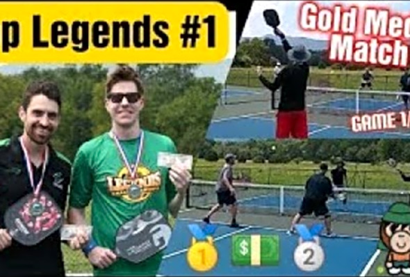 Gold Medal Match! Top Legends 4.0 Pickleball Tournament with $175 Cash Prizes! Game 1/2