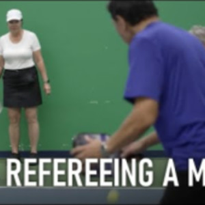 Refereeing a Pickleball Match