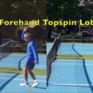 Demo Video: Pickleball Forehand Topspin Lob, Ann Carney with Toui