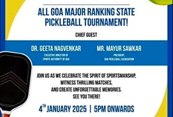 Live - Pickleball Tournament - Court - 01 - BPS Sports Club Margao Goa