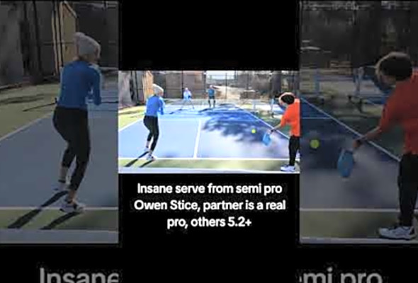 #pickleball #Pickleball Practice March between pro player Ewa Radzikowska and other 5.2 players